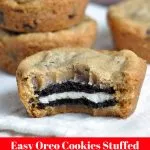 Easy Oreo Cookies Stuffed Chocolate Chip Muffins