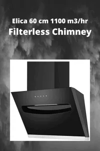 Elica 60 cm 1100 m3hr Filterless Chimney