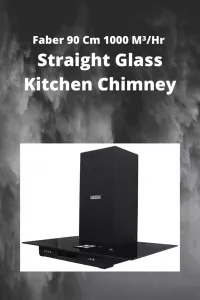 Faber 90 Cm 1000 M³_Hr Straight Glass Kitchen Chimney