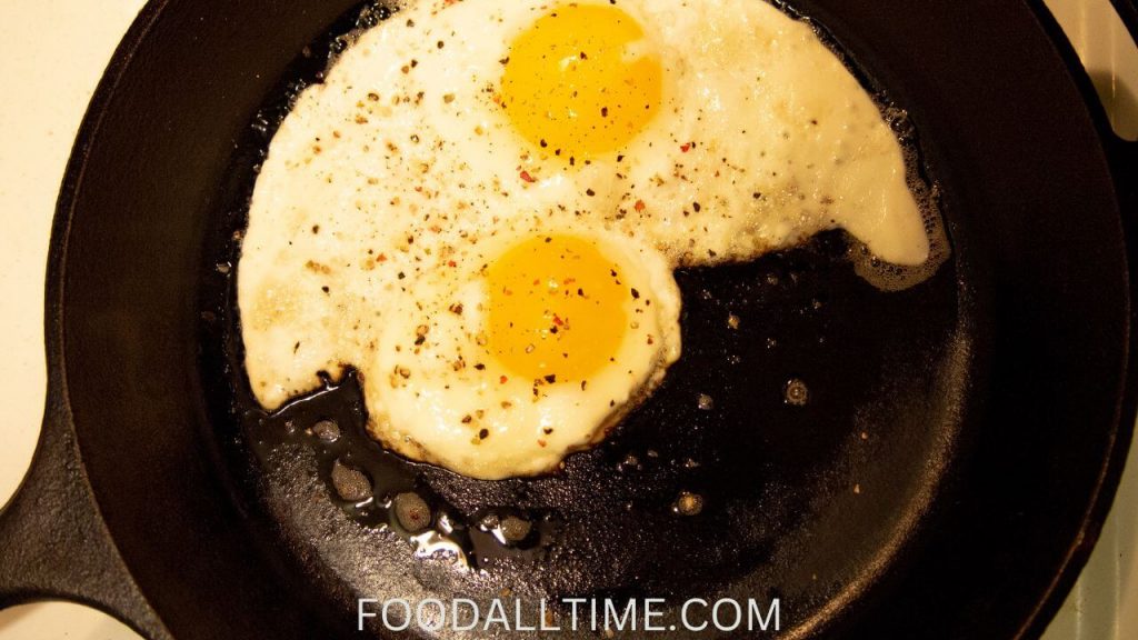 The Perfect Breakfast: Sunny Side Up on Cast Iron Skillet